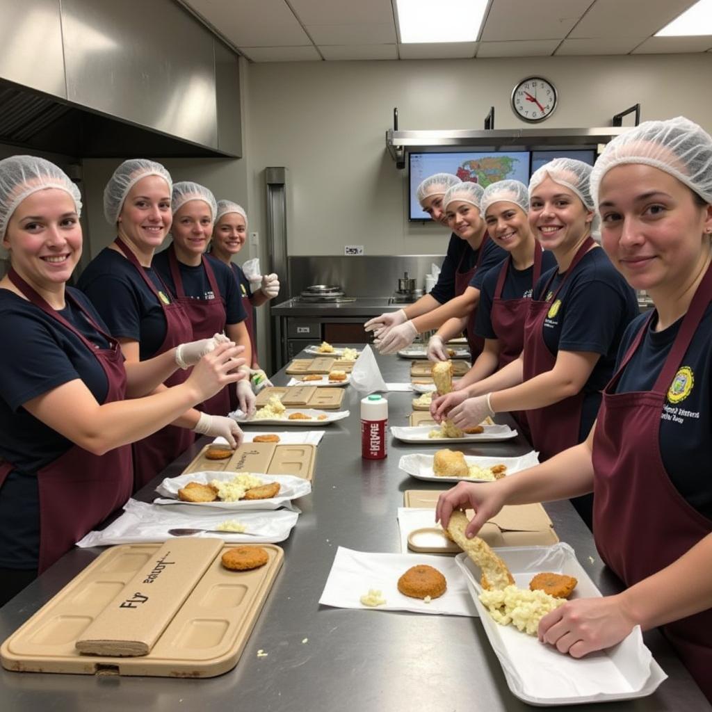 Volunteers Preparing Meals