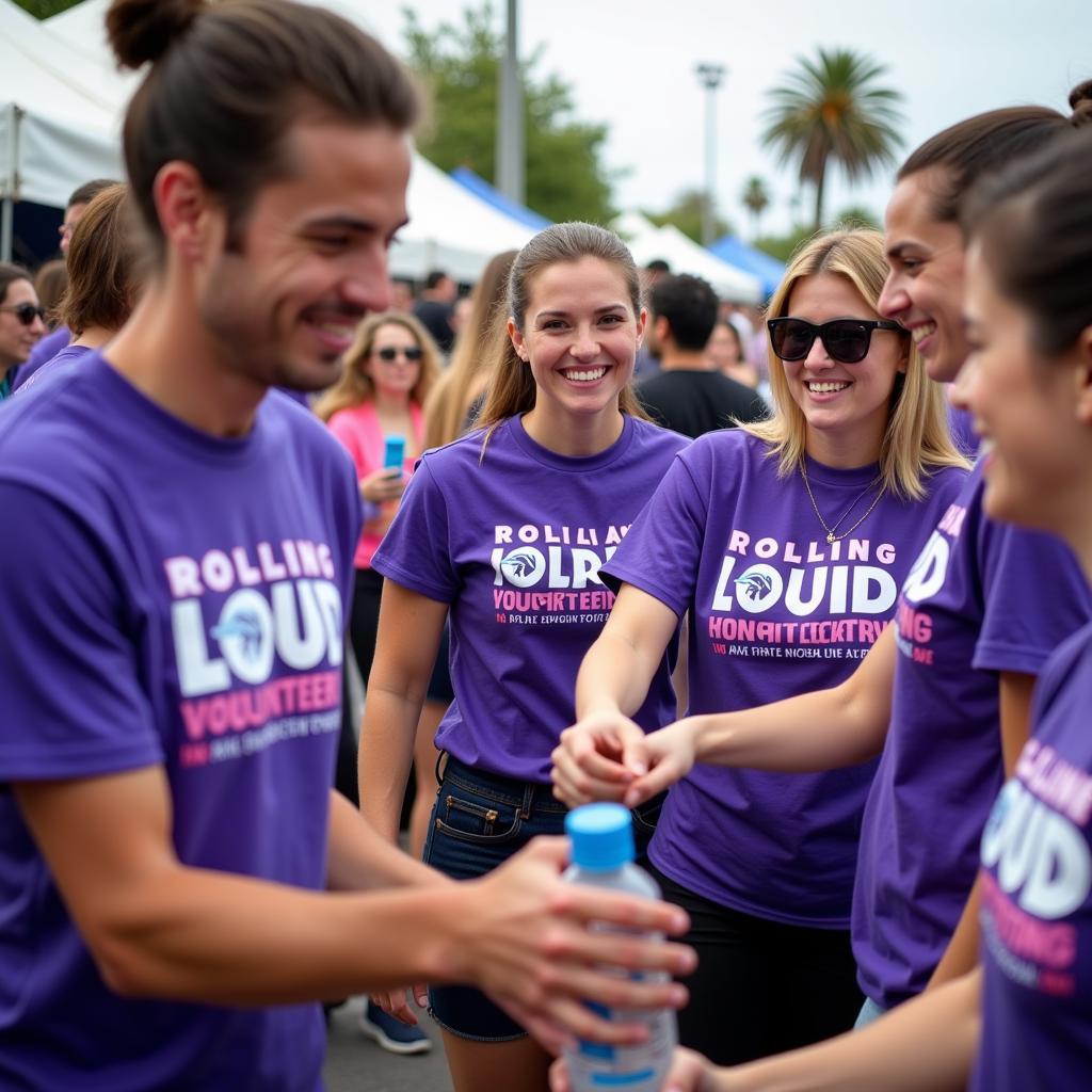 Volunteers at Rolling Loud Festival