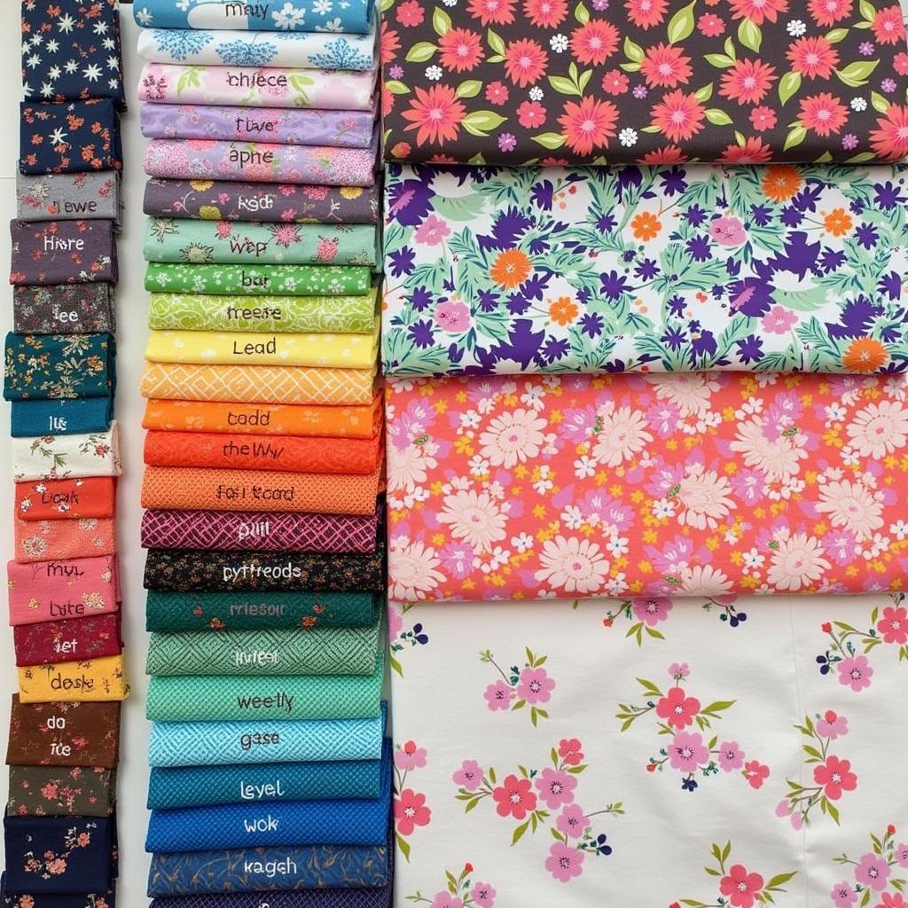 Walk About Quilt Fabric Selection