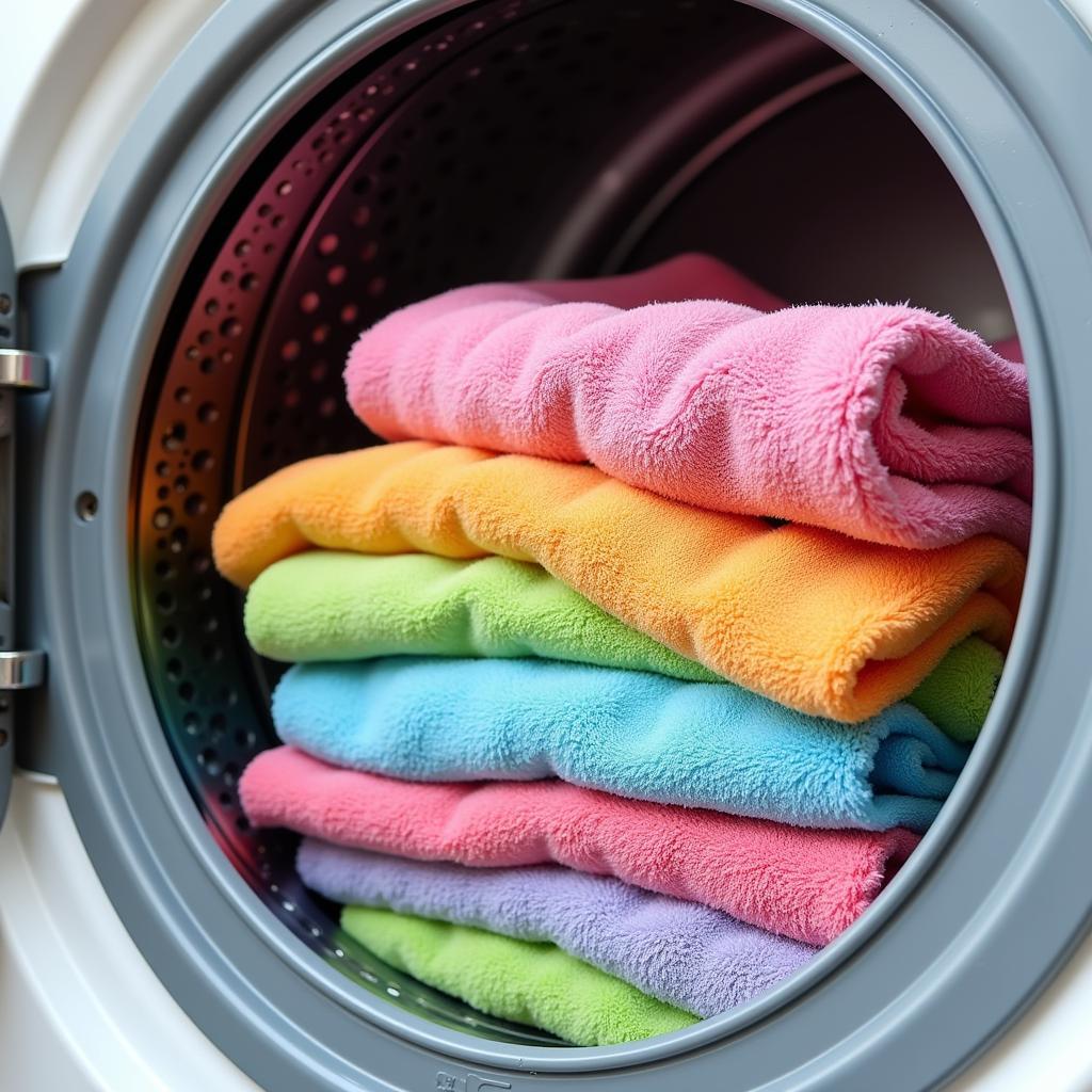 Washing Streak Free Microfiber Cloths