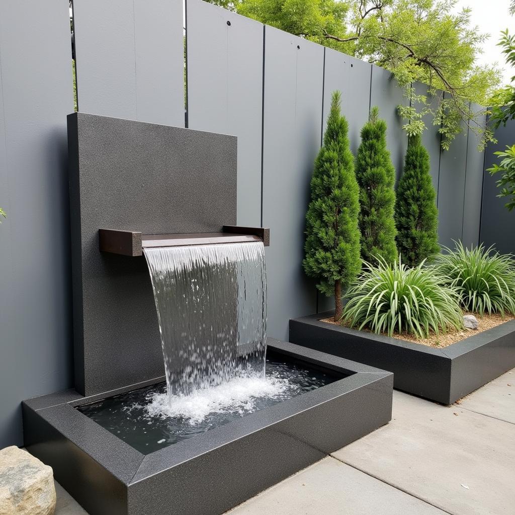 Modern waterfall outdoor water fountain