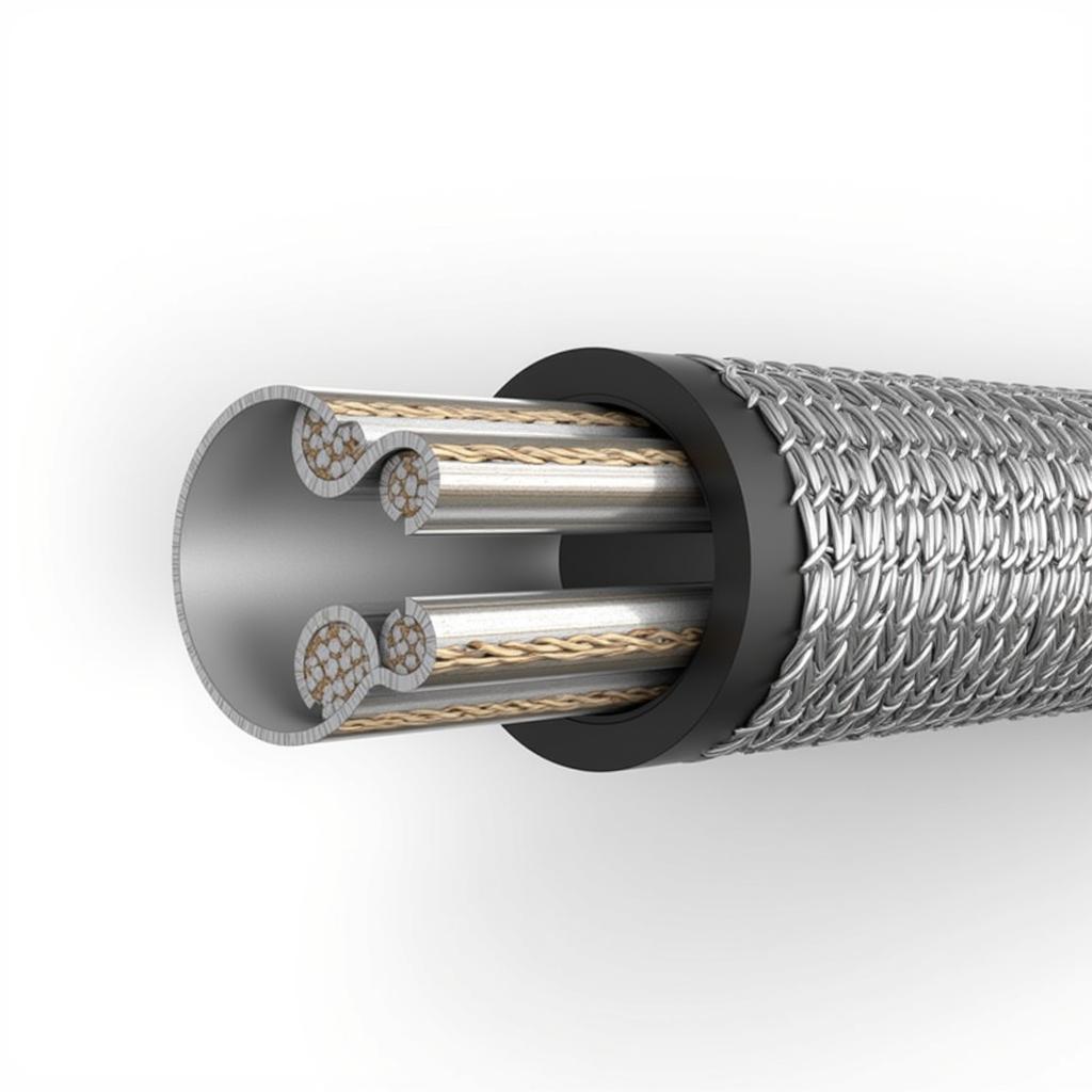 Cross-section of a Whistle-Free Flex Gas Line