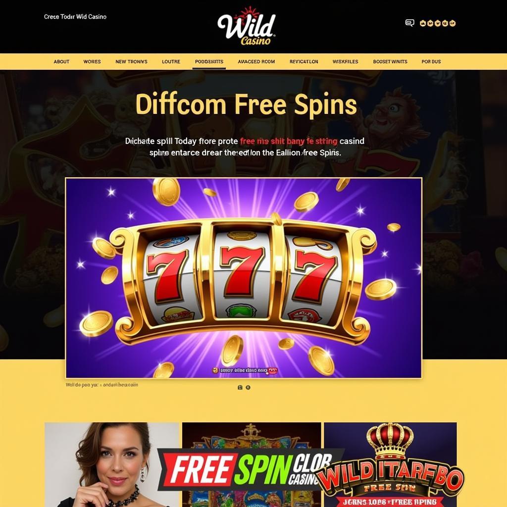 Wild Casino Free Spins Banner