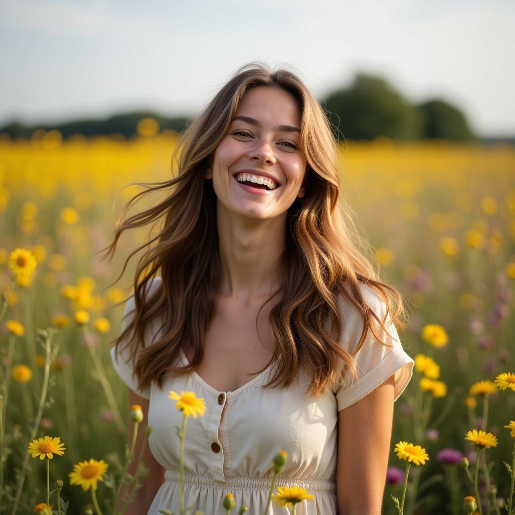 Woman Embracing Nature