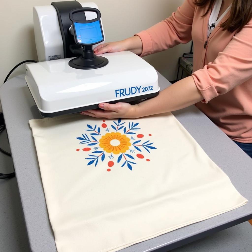 Applying Wildflower SVG on Tote Bag