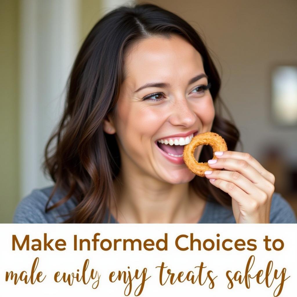 Woman Enjoying a Gluten-Free Snack