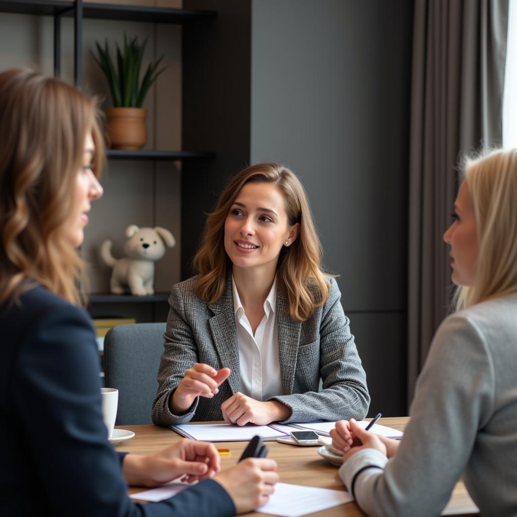 Woman Leading a Business Meeting