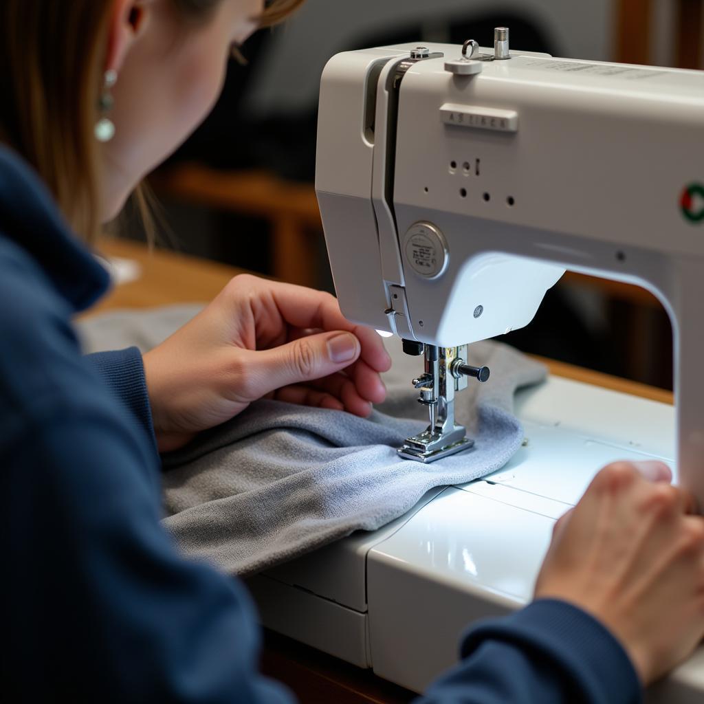 Sewing a Hood with a Sewing Machine