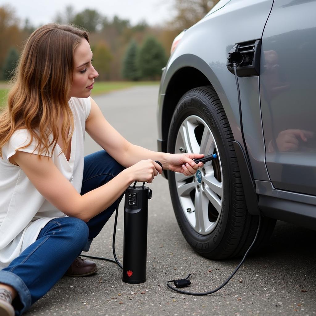 Portable Tire Inflator for On-the-Go Convenience 