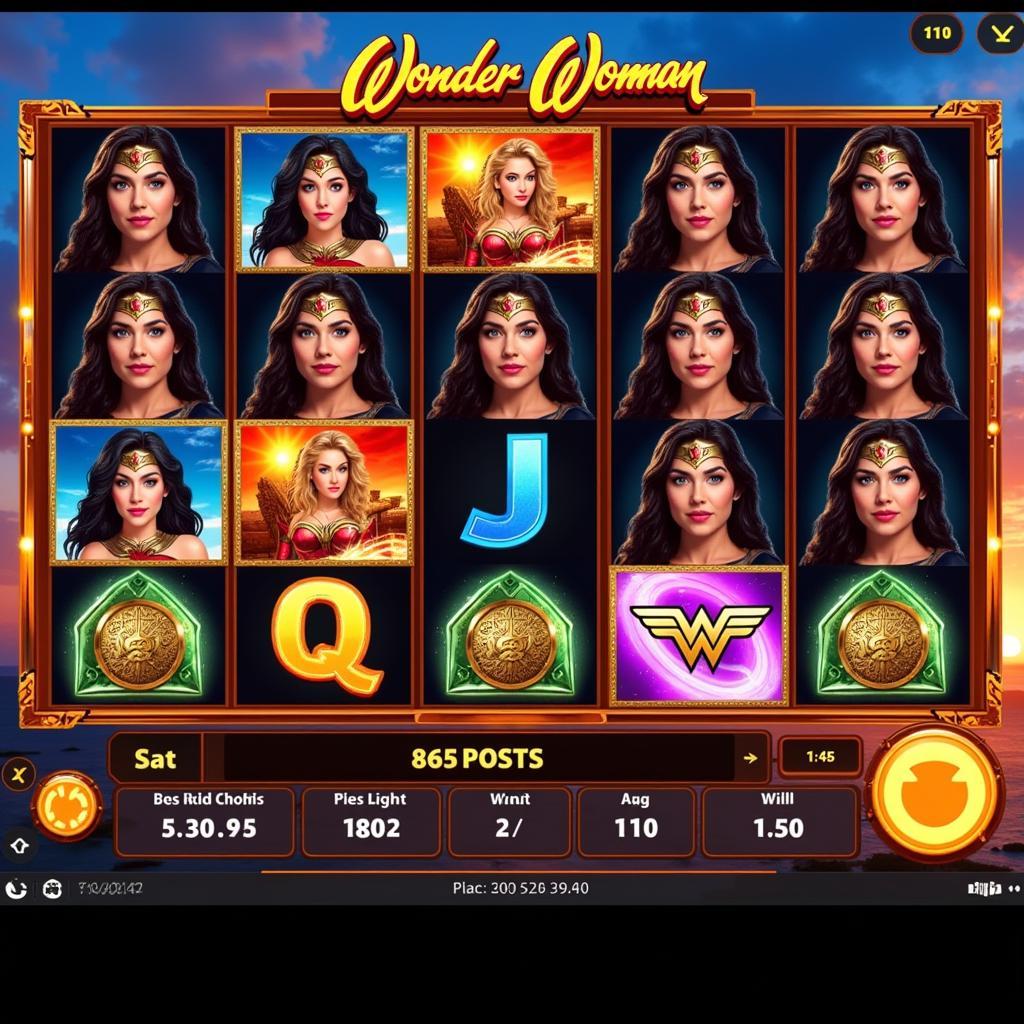 Wonder Woman Slots Gameplay