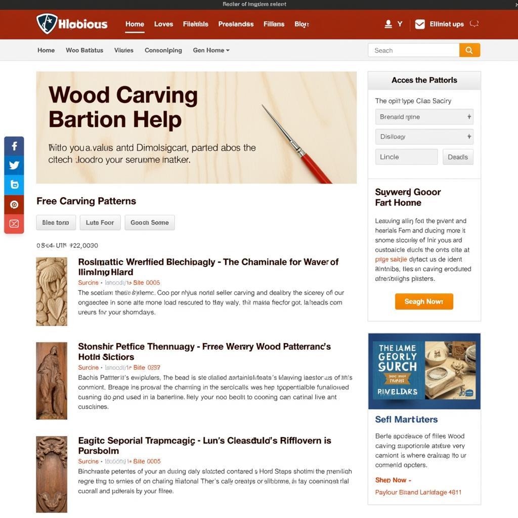 Free wood carving patterns available online