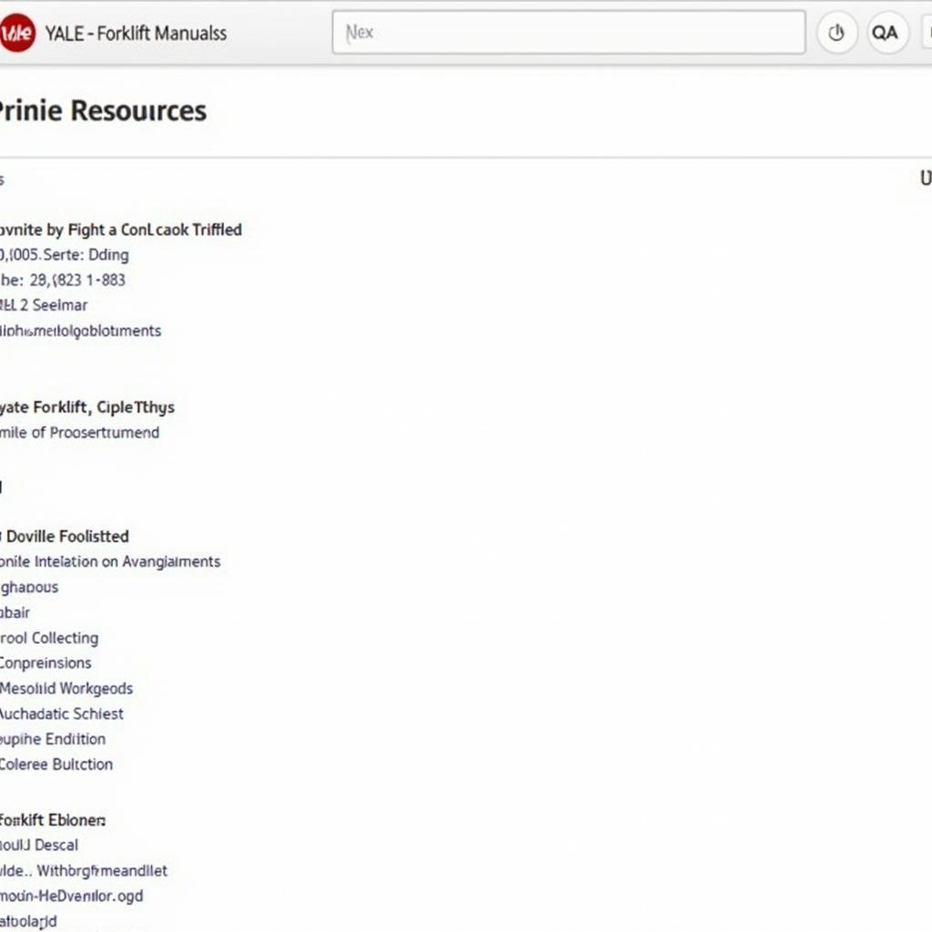 Yale Forklift Manual Online Resources