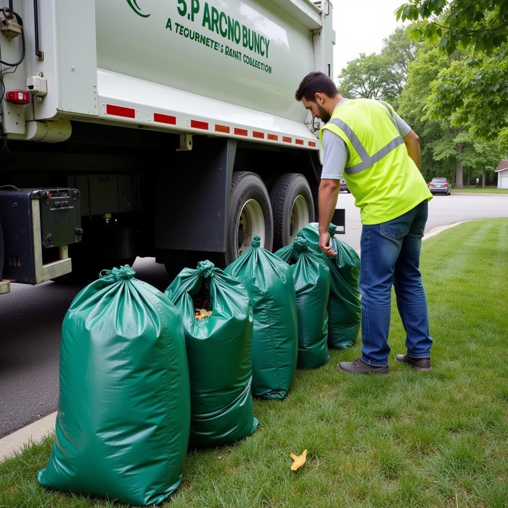 Yard Waste Collection Truck