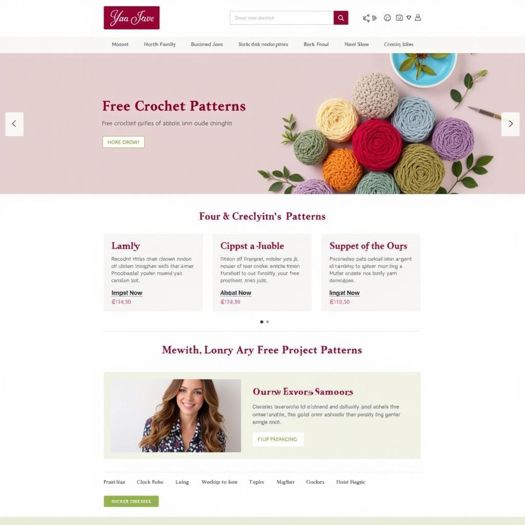 Free Crochet Patterns on Yarn Company Websites