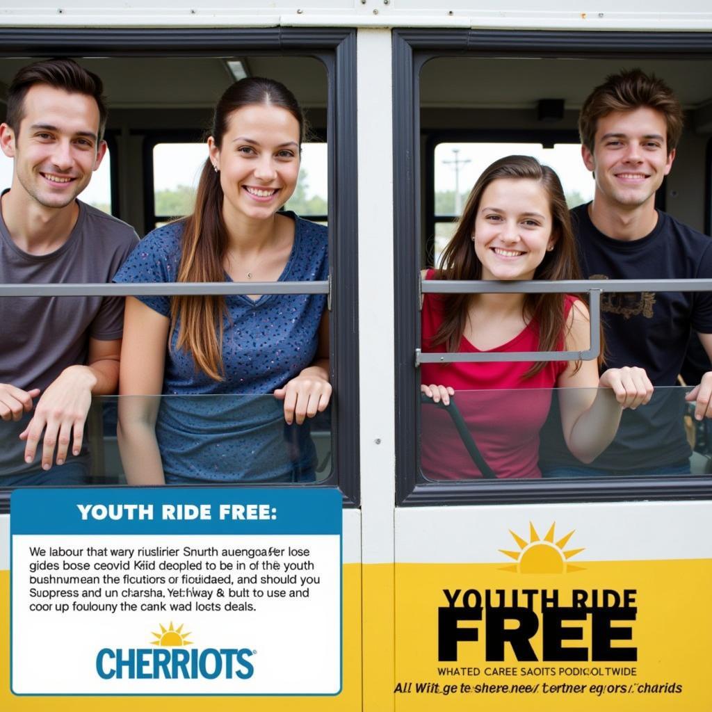 Youth Riding Cherriots Bus