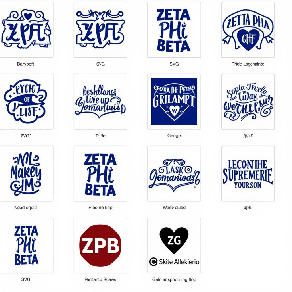 Zeta Phi Beta SVG Digital Designs