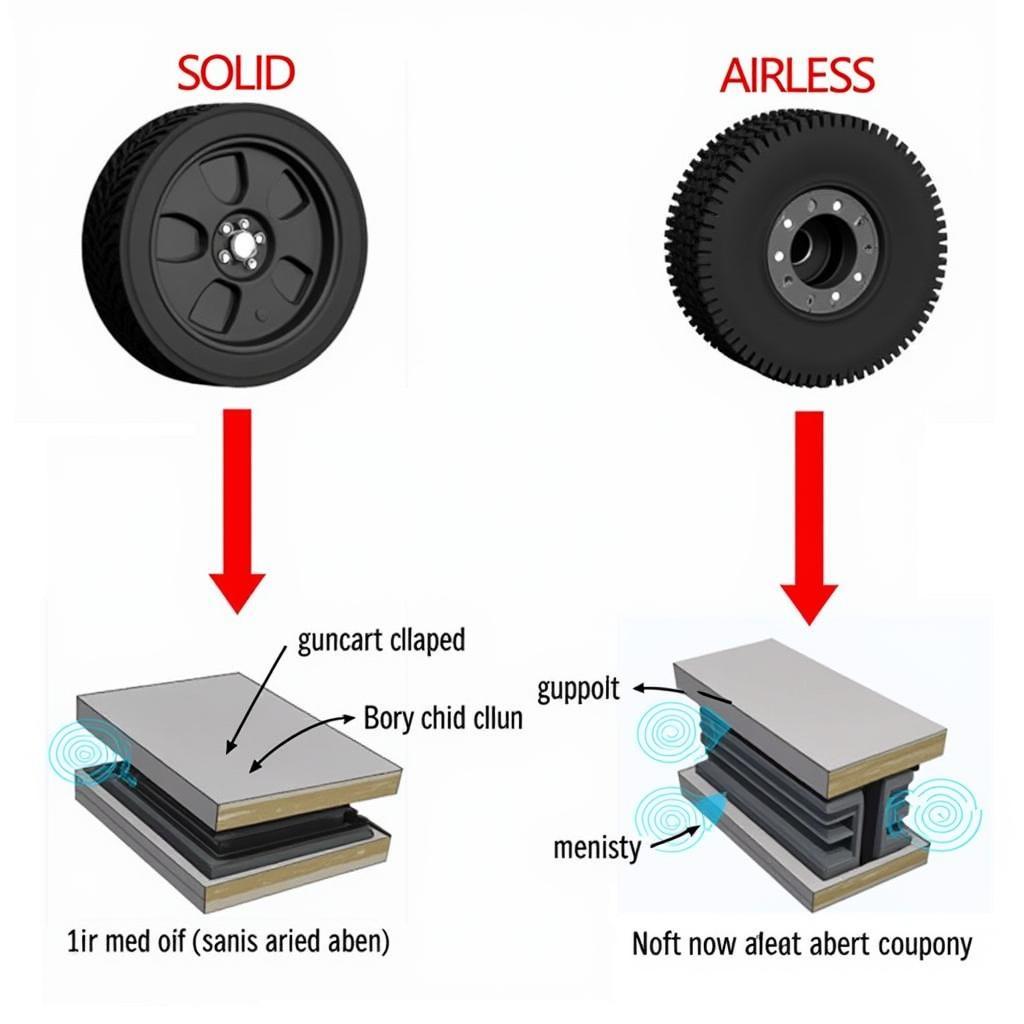 Different Types of 13x5.00-6 Flat Free Tires