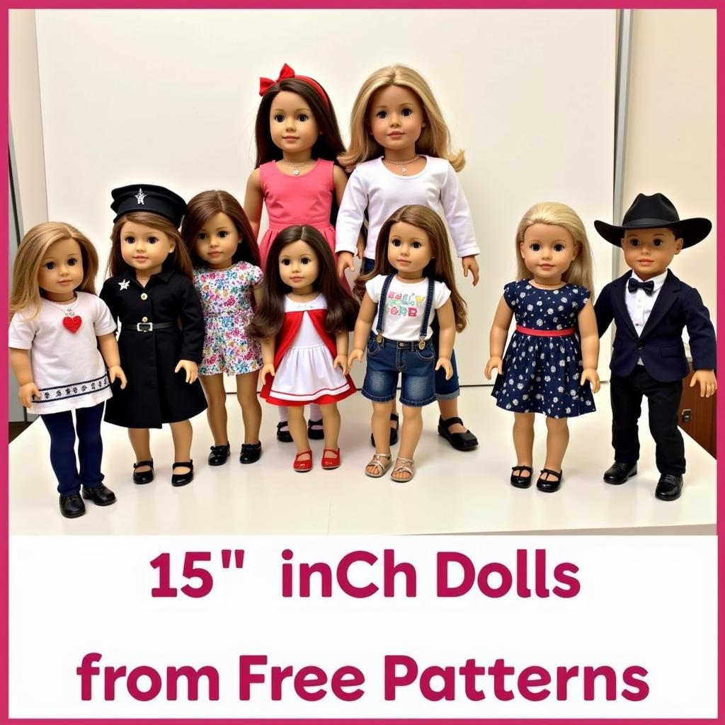 15 Inch Doll Clothes - Various Styles