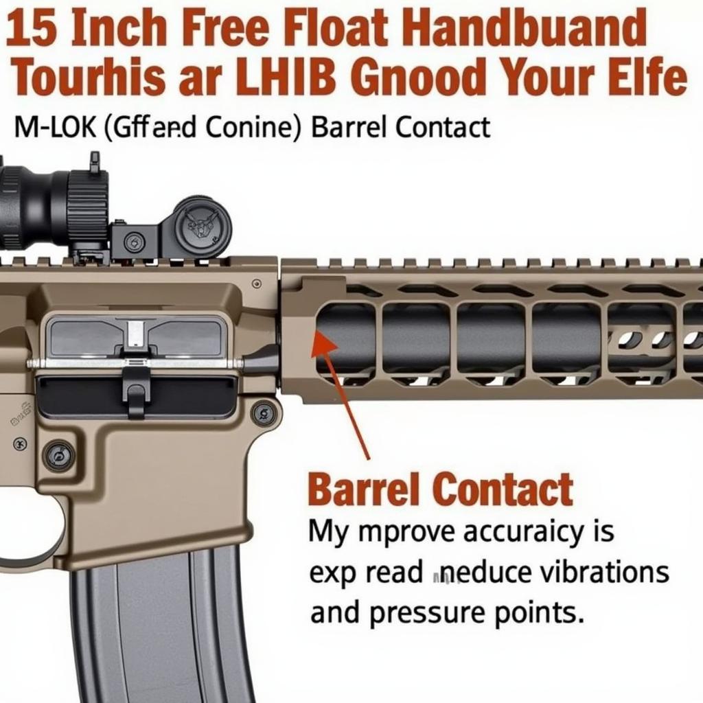 15 Inch Free Float Handguard M-LOK Accuracy Improvement