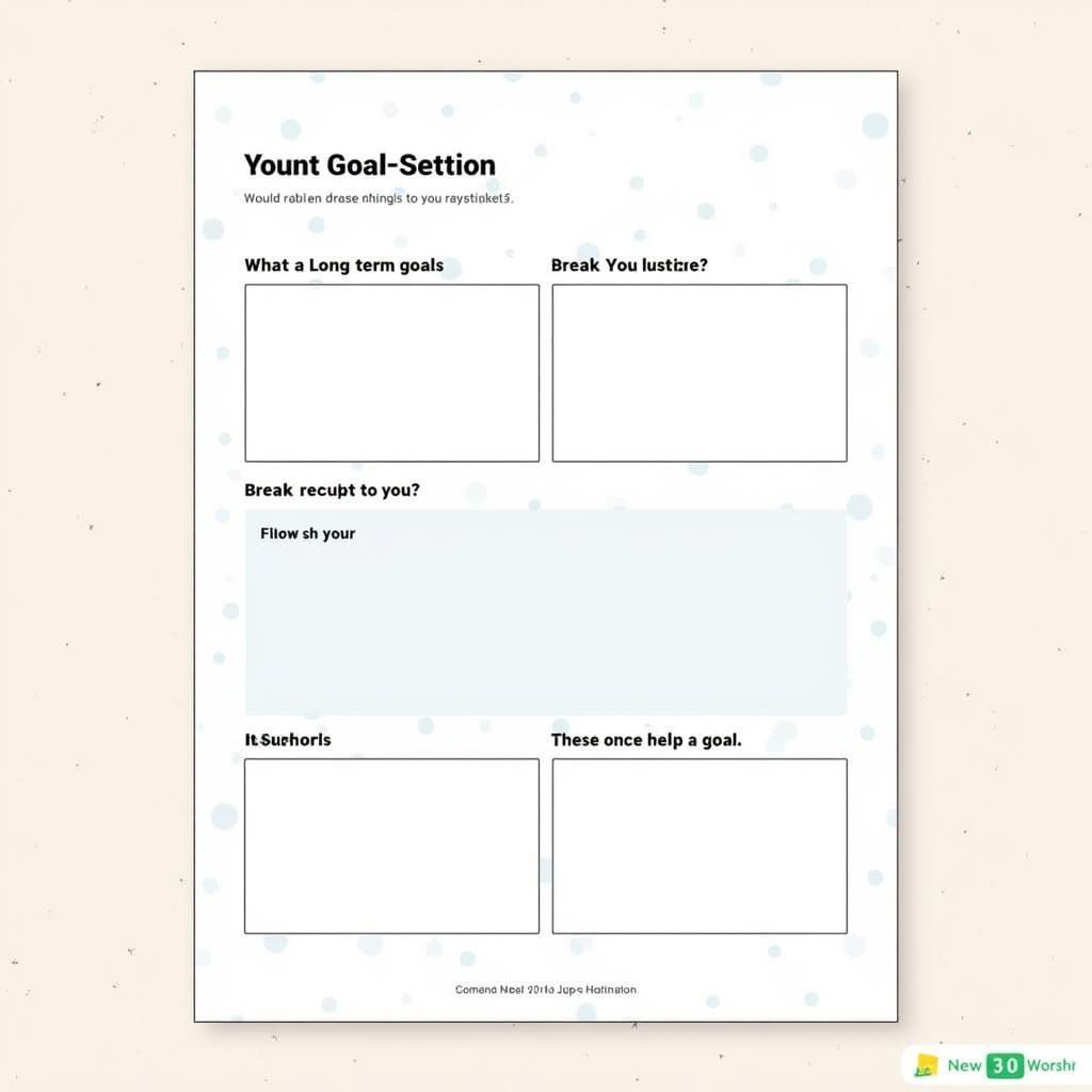 7 Habits Goal Setting Worksheet