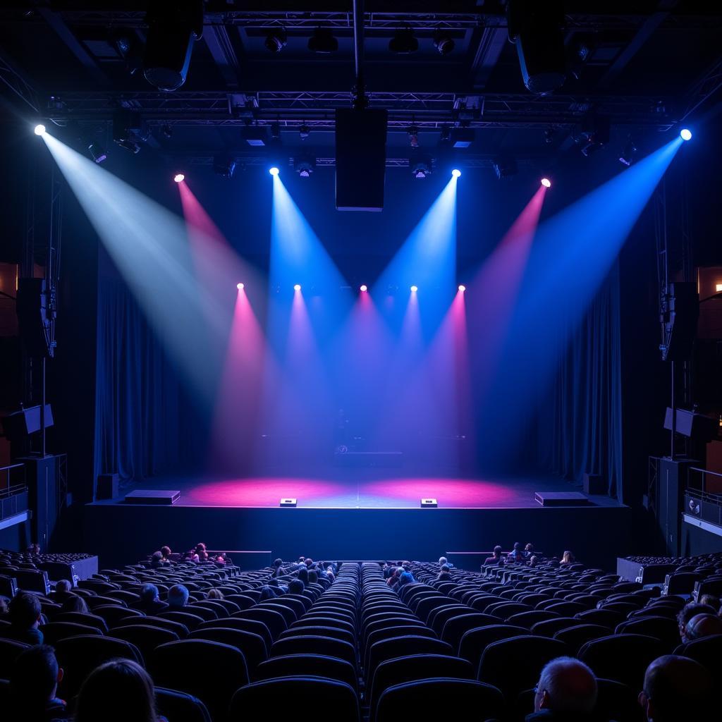 Abacoa Amphitheater Stage and Lighting Setup