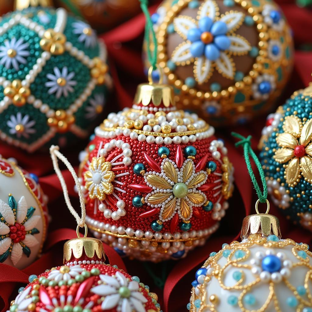 Advanced Beaded Christmas Ball Designs