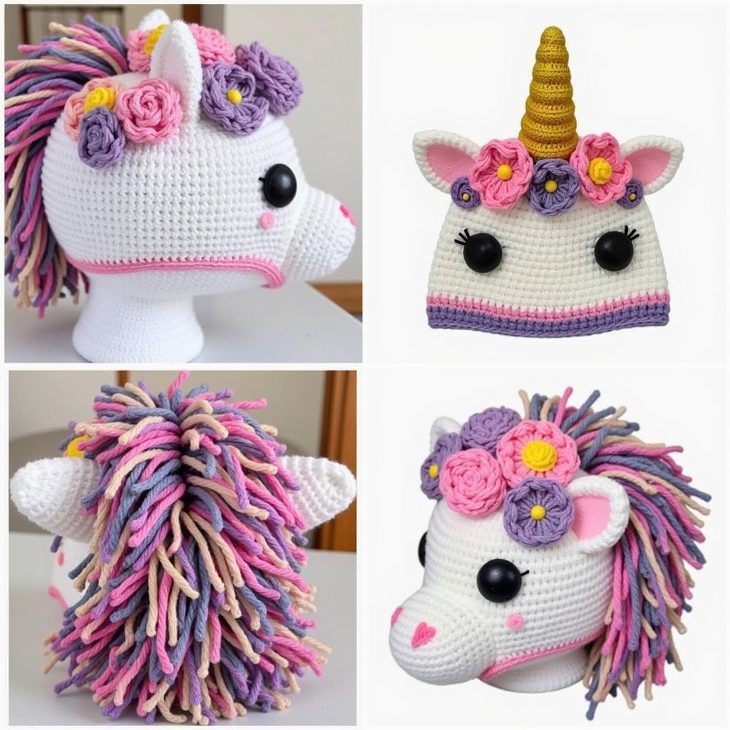 Advanced Unicorn Hat Crochet Pattern with Intricate Details