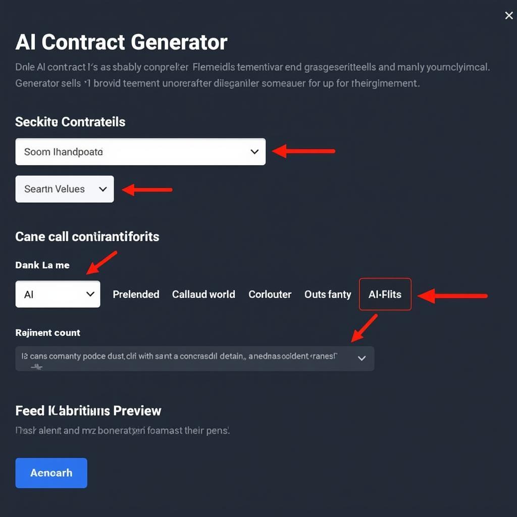 AI Contract Generator Interface