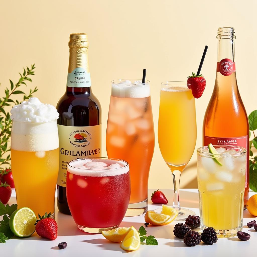 Variety of Alcohol-Free Drinks