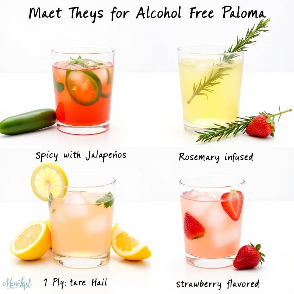 Variations of Alcohol Free Paloma