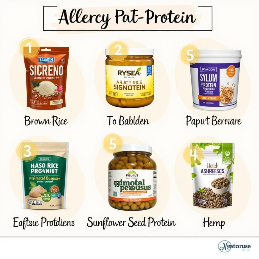 Various allergy free protein powder options available