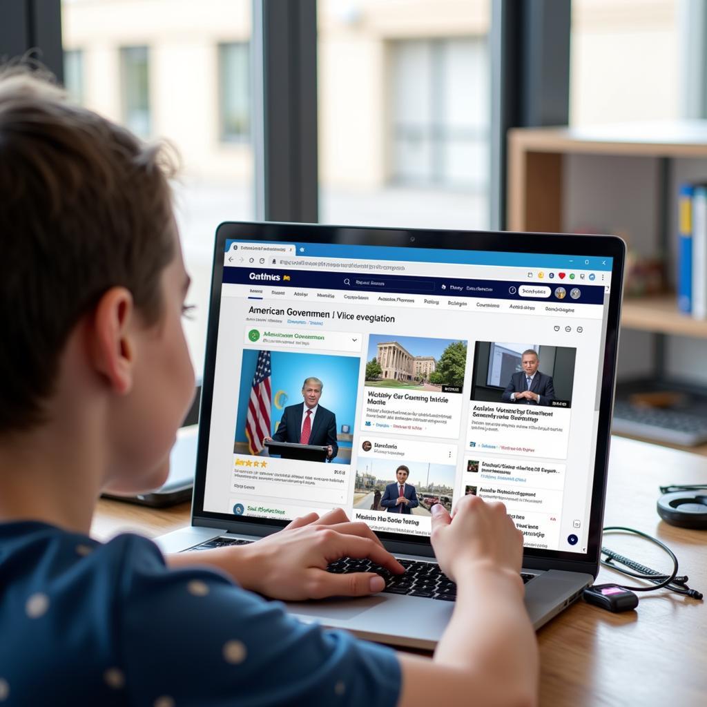 Exploring American Government through Online Learning Platforms