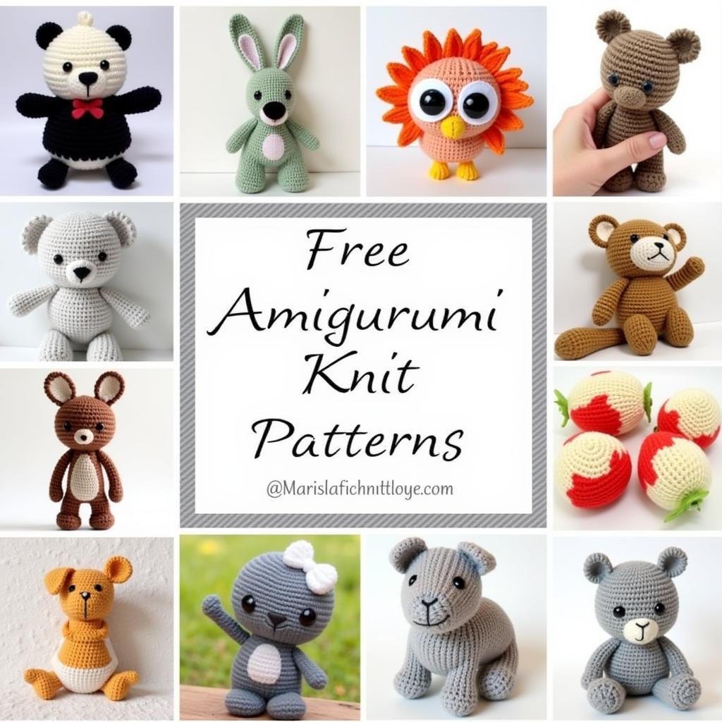 Collection of Free Amigurumi Knit Patterns