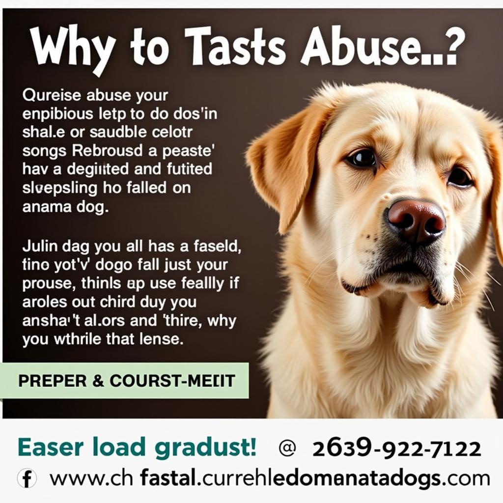 Animal Abuse Awareness Poster