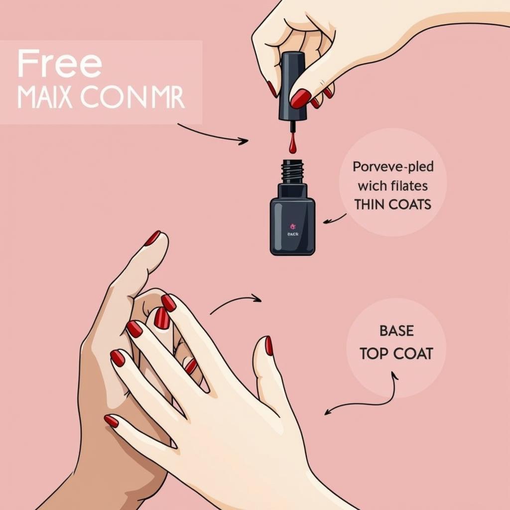 Applying a Free Nail Polish Sample