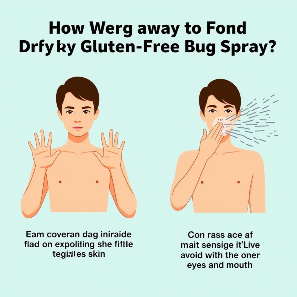 Applying Gluten Free Bug Spray