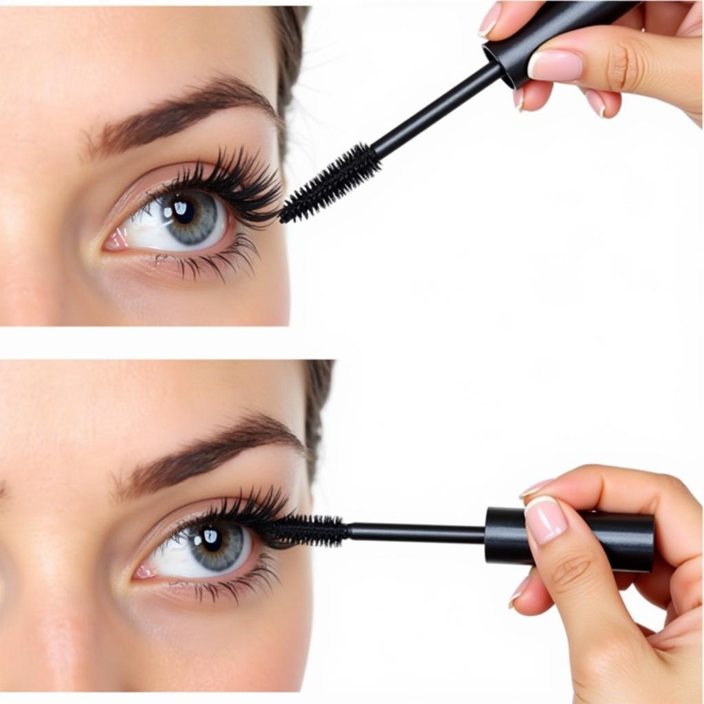 Applying Oil-Free Mascara on Eyelash Extensions