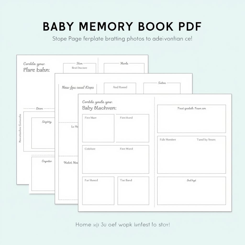 Example of a Baby Memory Book PDF Download