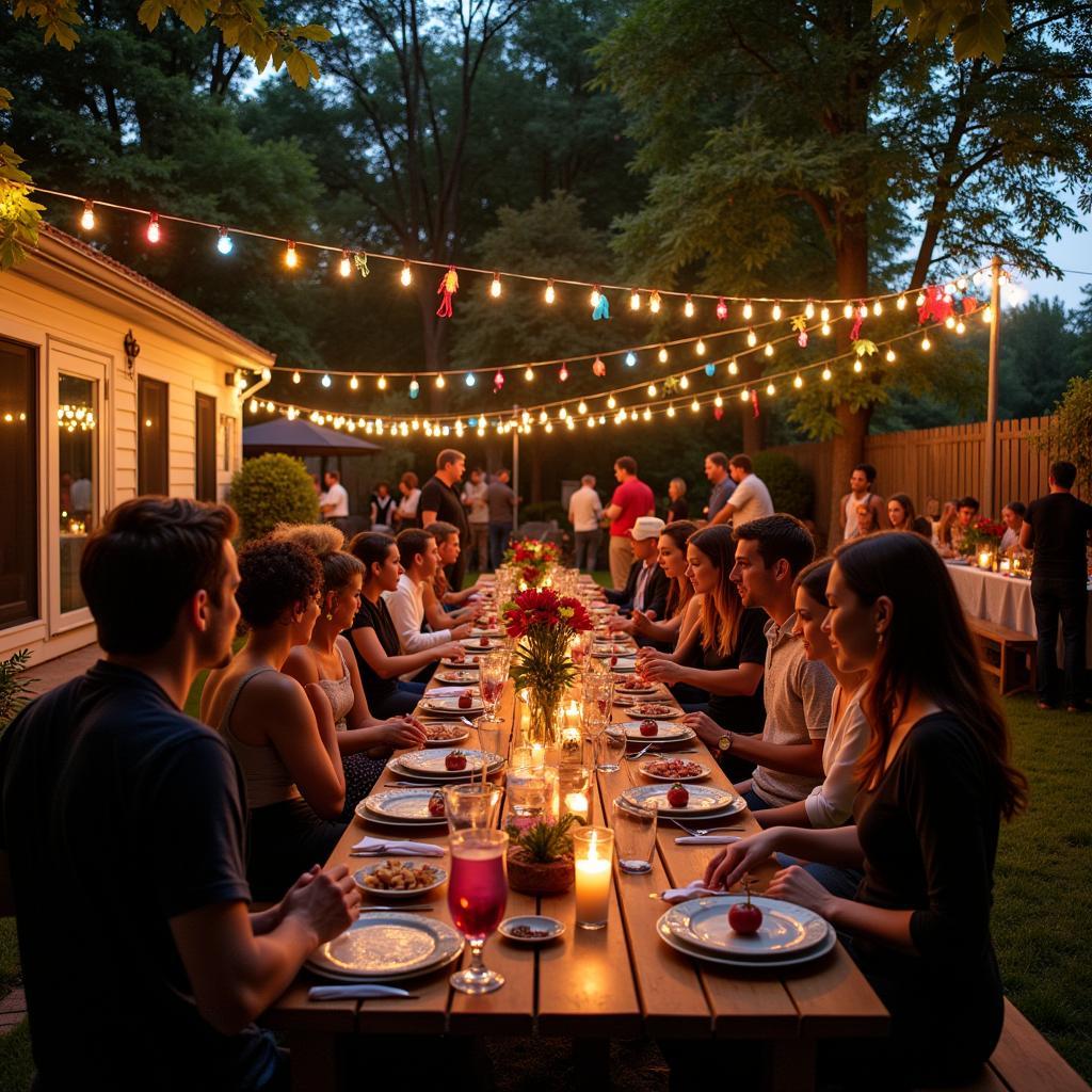 Backyard Wedding Reception