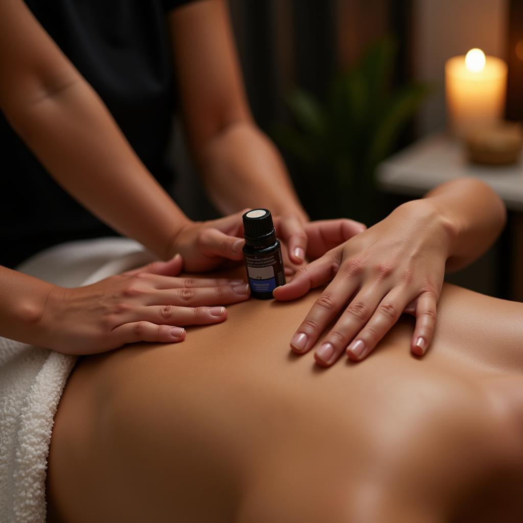 Relaxing be free aromatherapy massage