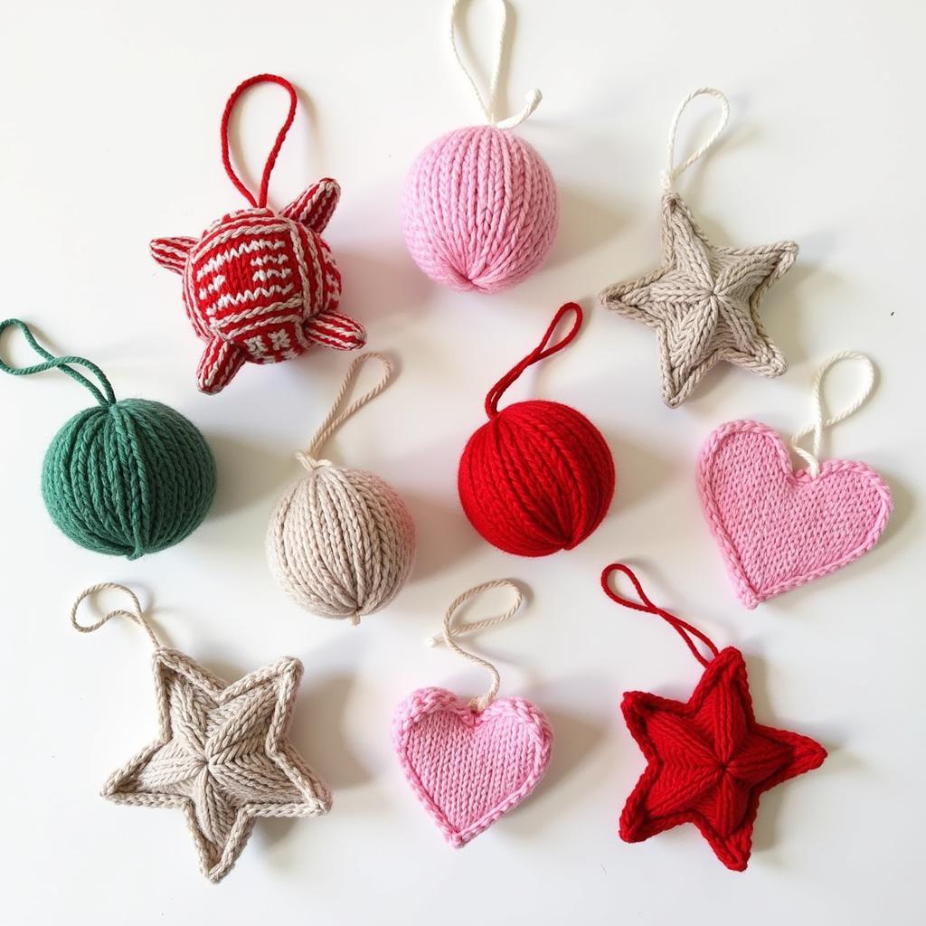 Beginner-Friendly Knit Christmas Ornaments: A collection of simple and easy-to-knit Christmas ornaments, perfect for beginners.