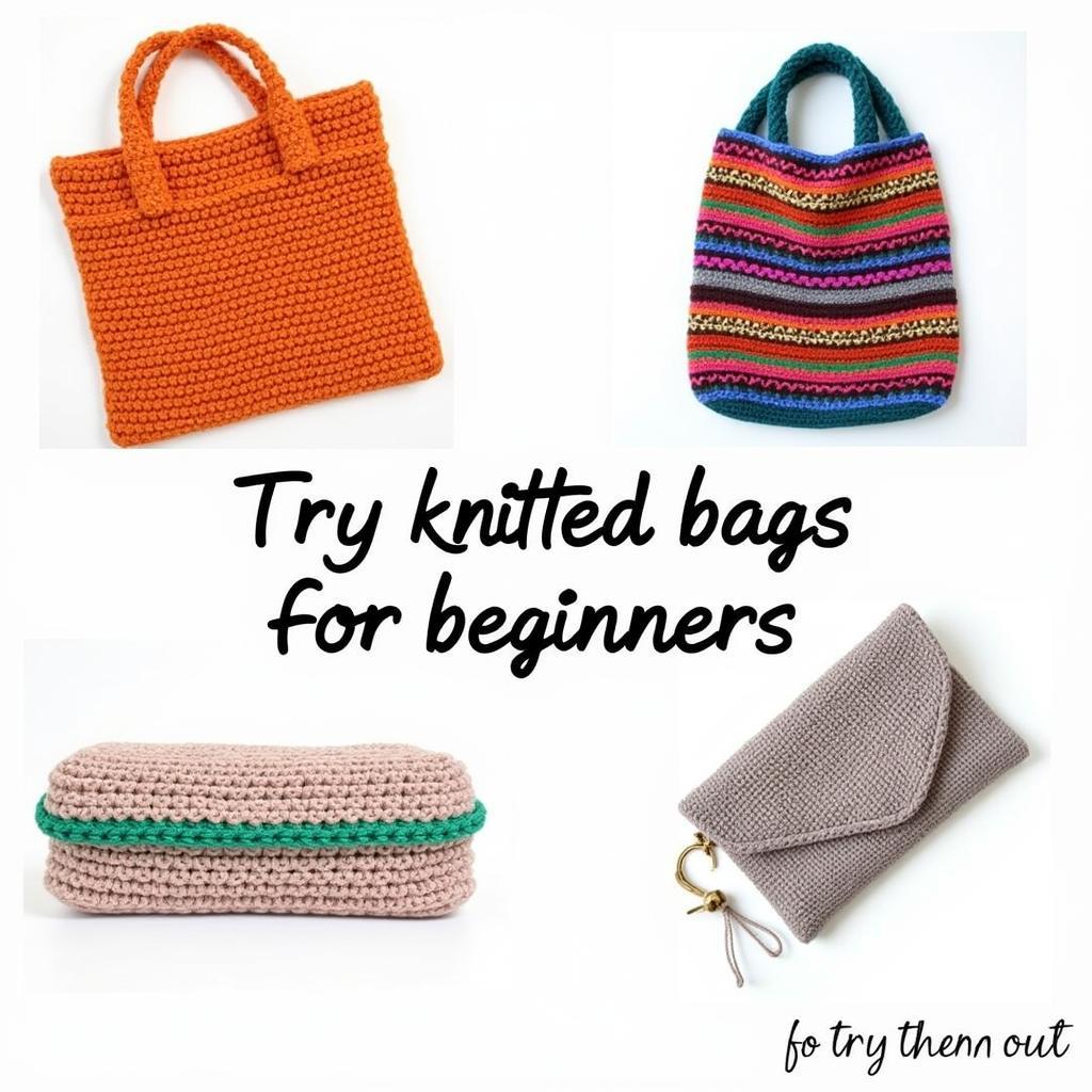 Beginner-friendly Knitted Bag Patterns: Simple totes, market bags, and clutches