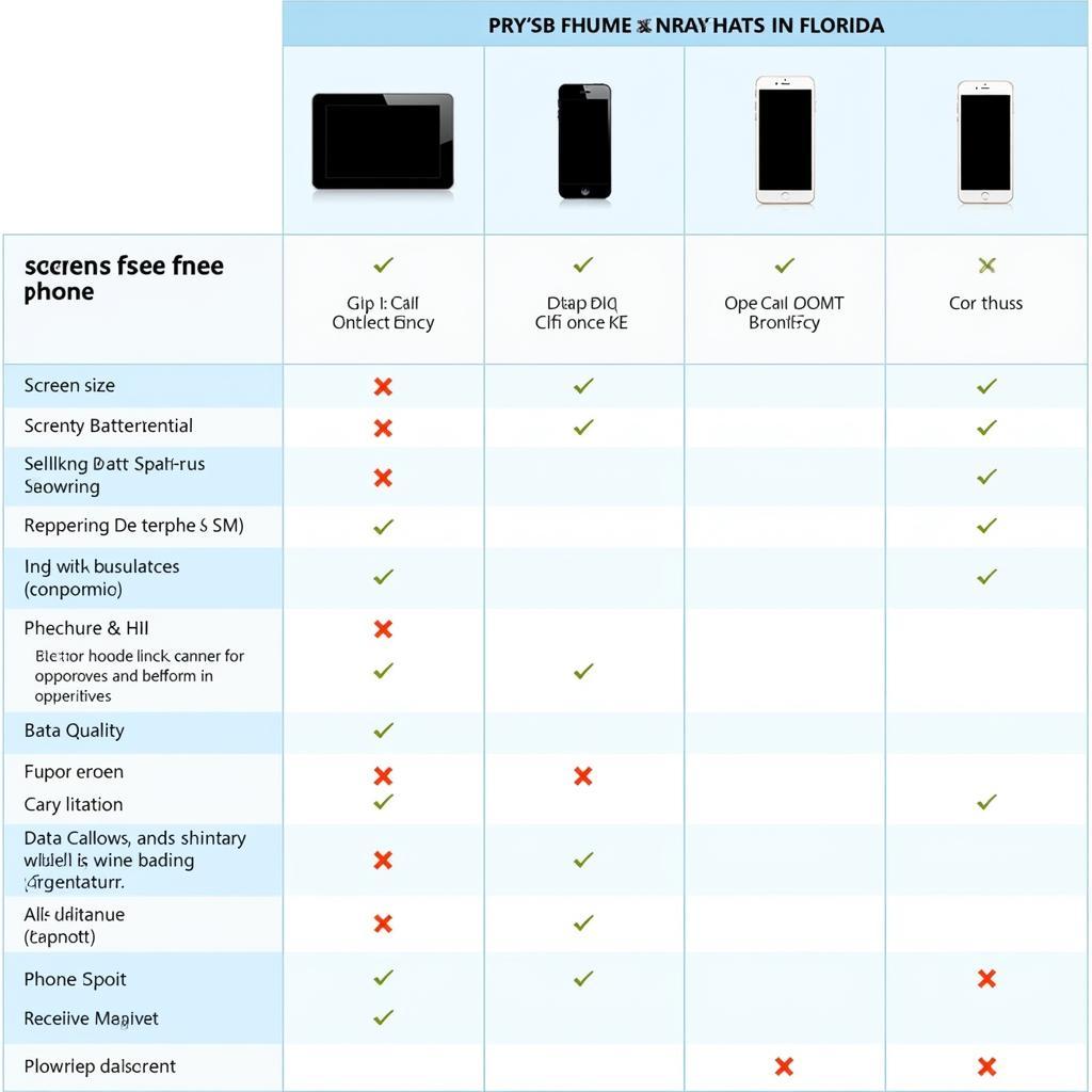 Comparing Free Phones in Florida