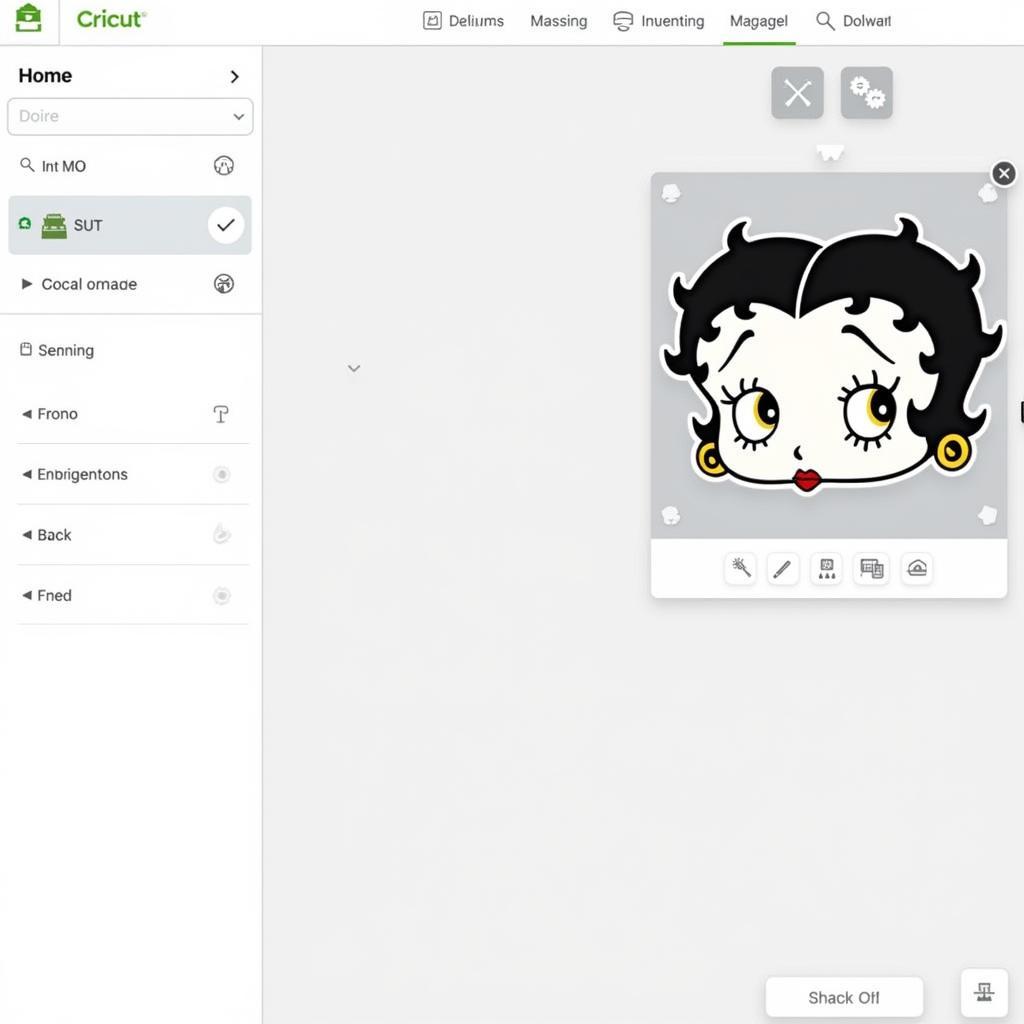 Betty Boop SVG in Design Software