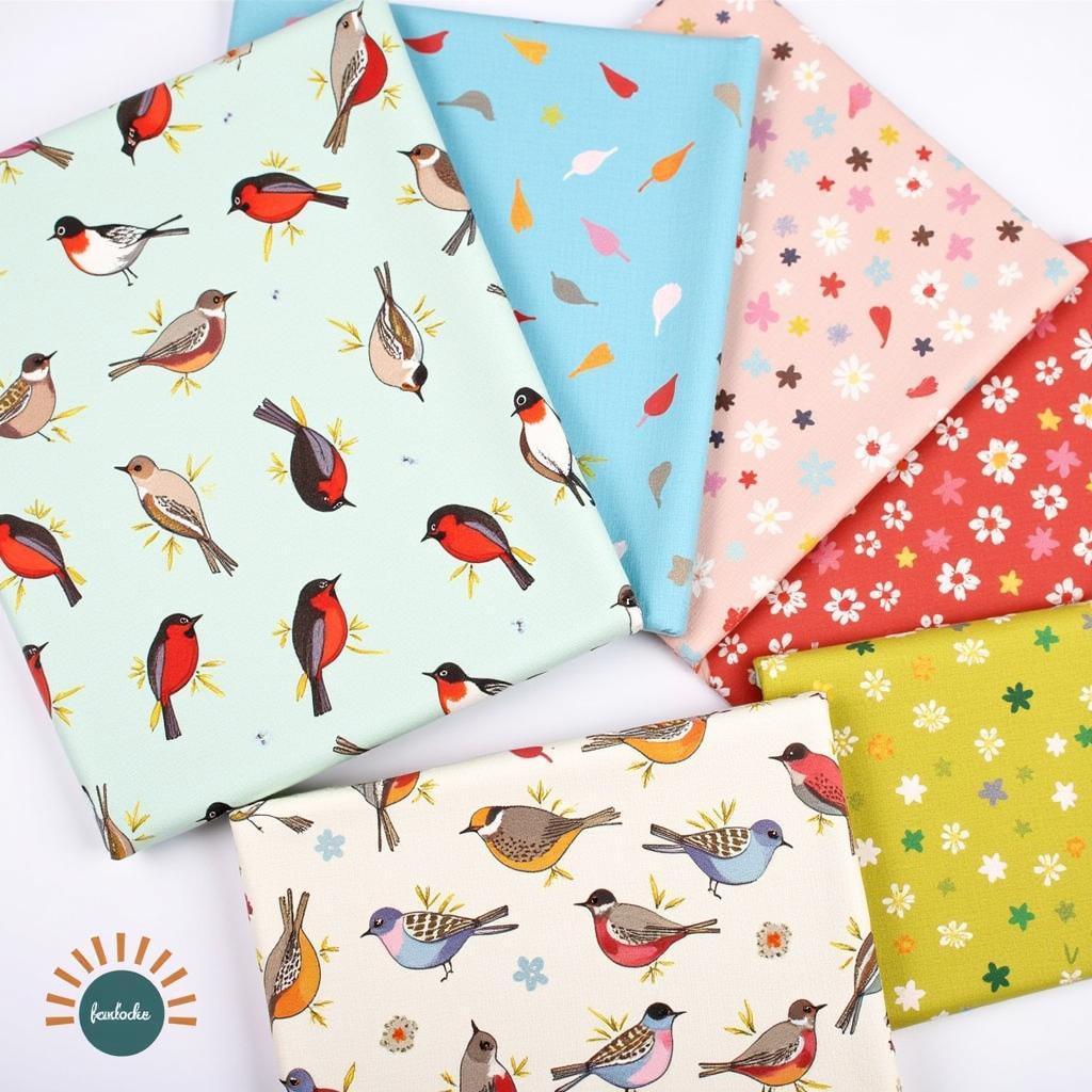 Bird Quilt Fabric Selection