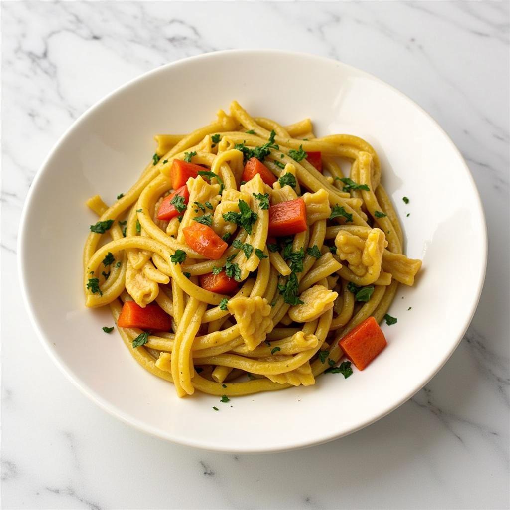 Plated Gluten-Free Bird's Eye Veggie Pasta