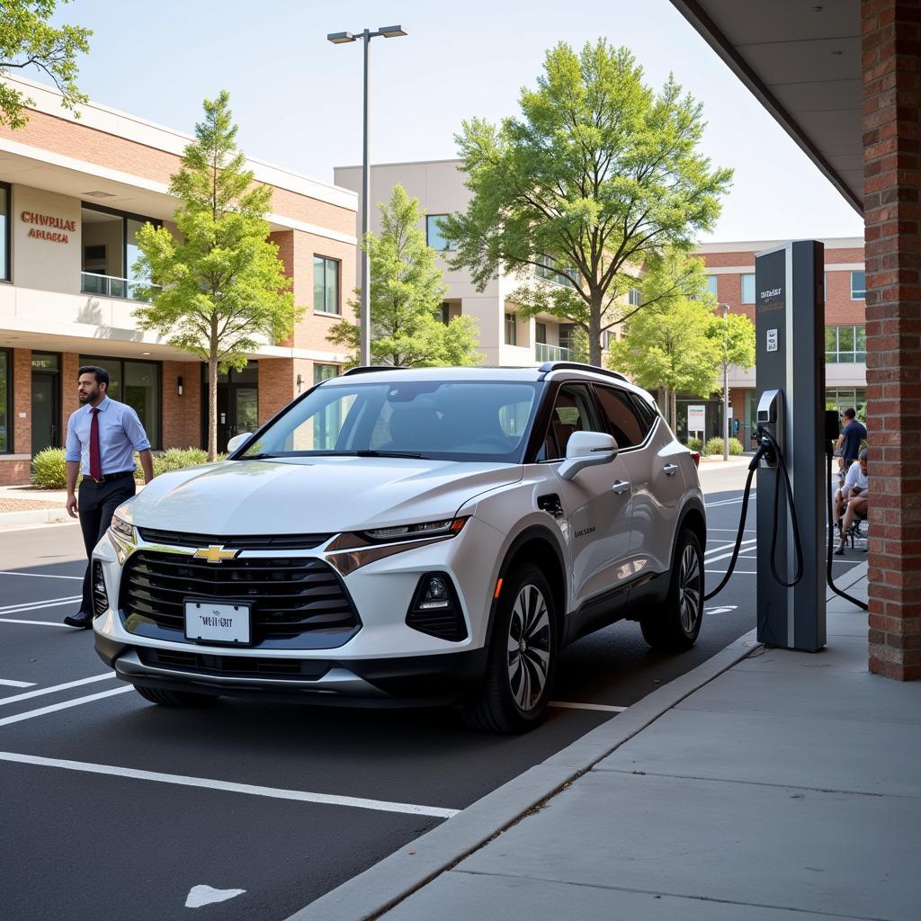 Chevrolet Blazer EV Charging at Workplace