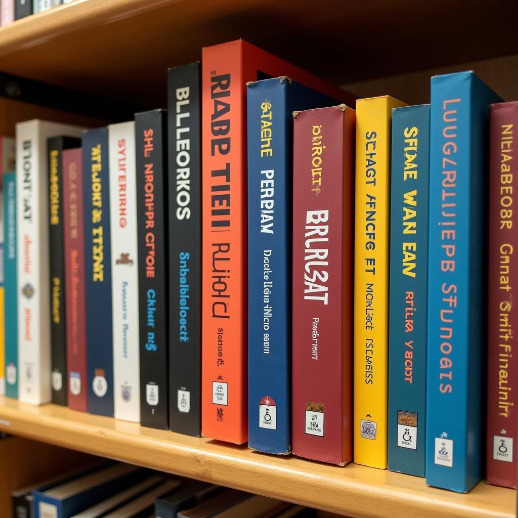 Bluford Series Books on a Library Shelf