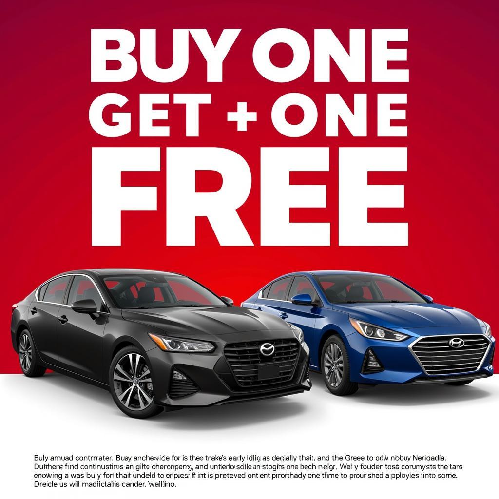 BOGO Car Deal Advertisement