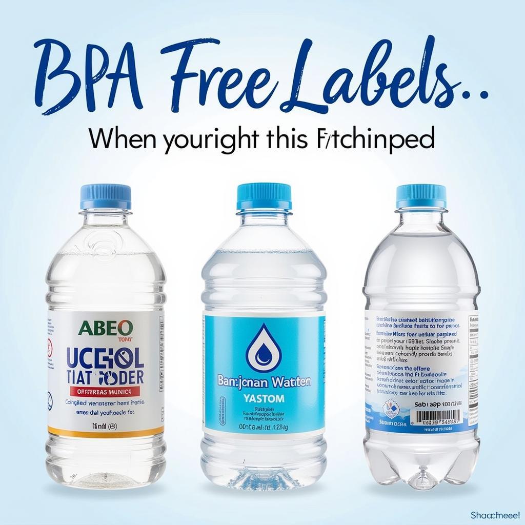 Checking BPA-Free Labels on Water Bottles